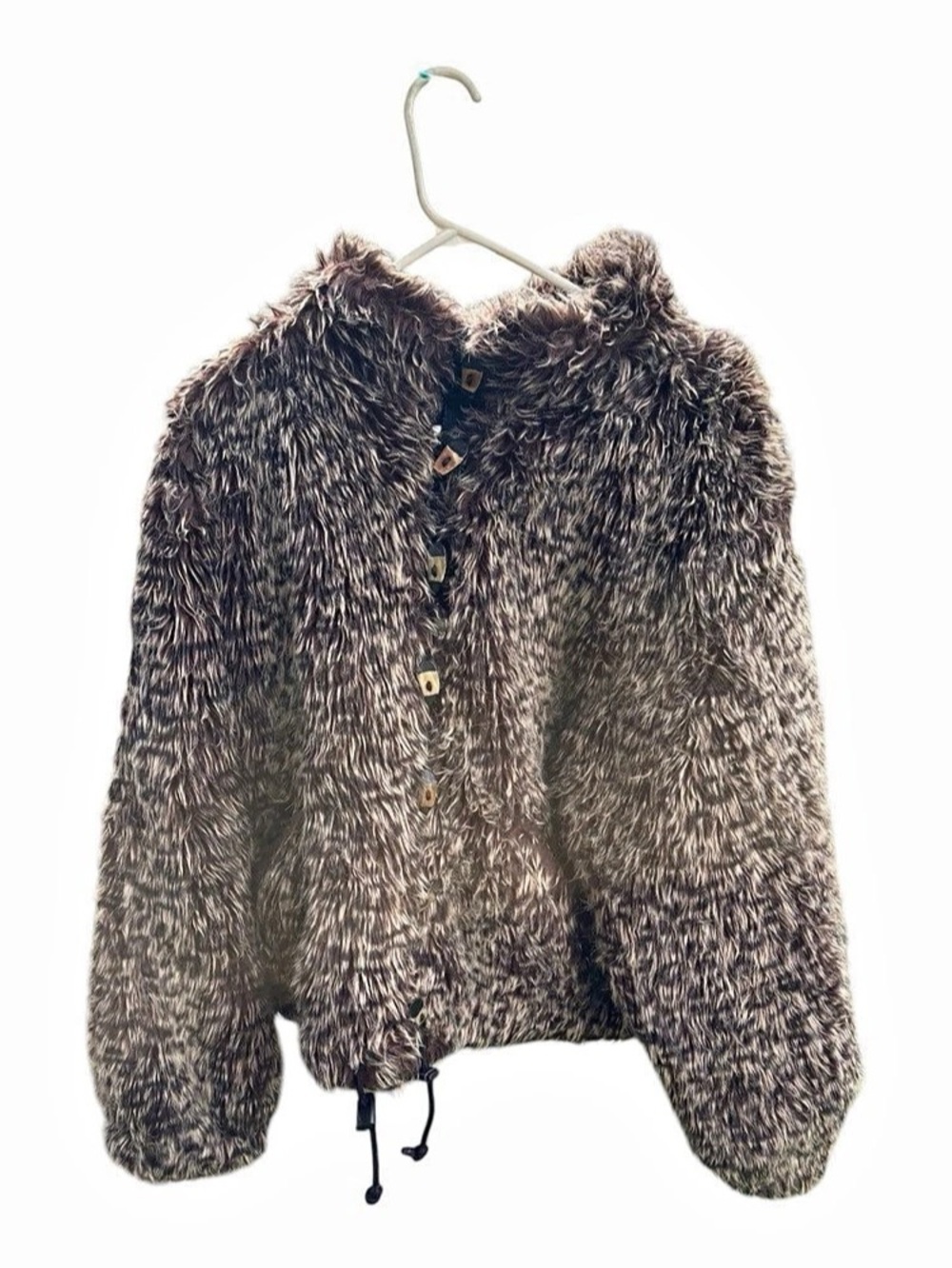 Jamie Sadock Faux Fur Jacket in Brown & Gray Like New